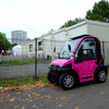 会場スタッフの足として活躍していたEV、櫻星『88C』（レッドブル・エアレース千葉2016、幕張海浜公園）
