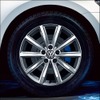 VW パサートGTE アルミホイール／ブルーブレーキキャリパー215/55R17モビリティタイヤ／7J×17アルミホイール