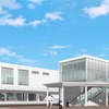 春日井駅の新しい橋上駅舎と自由通路のイメージ。10月30日から使用を開始する。