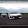 第100回パイクスピーク国際ヒルクライムに参戦する2台の新型アキュラ（ホンダ）NSX