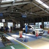 東京運輸支局の車両検査場