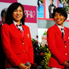 「稲毛の街からメダリストを！」　女子トライアスロン、上田藍選手、加藤友里恵選手、壮行会（JR総武線 稲毛駅、6月18日）