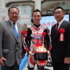 Honda熊本レーシング 手島雄介選手、津久井孝明総監督、日本郵便横山邦男社長らが登場した「ふみの日」イベント（東京・丸の内 KITTE、7月23日）