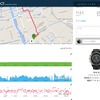 アムステルダムを歩いたときのルート。ランモードの時はピッチが表示される