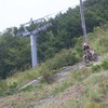ツルツル滑る岩盤の下り