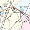 開通区間概要。※馬場出入口は工事中。