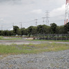 東武南栗橋管区内のSL検修庫。試運転線や仮設ホームなども出現し始めた。