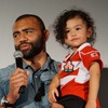 リーチマイケル選手と愛娘のアメリアちゃん
