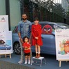 リーチマイケル選手と愛娘のアメリアちゃん、鈴木梨央さん