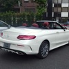 メルセデスベンツ Cクラス カブリオレ発表会（9月28日、Mercedez-Benz Connection）。　〈撮影　高木啓〉