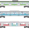 3社は今回のアプリ連携をPRするラッピング列車を運行する。画像はラッピング列車のイメージ。