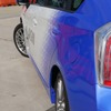 車両は後輪操舵も行う4WSを搭載。前輪のコントロール不能時に対応した