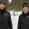 ハンニネン（左）と、チーム代表であるWRC4冠王者トミ・マキネン。