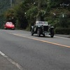 クラシックカー、思ったよりも静かで、撮影にやや難儀する場面も。