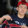 ダートトラックコースでトレーニング中の佐々木歩夢選手。ルーキーズカップを日本人で初制覇した若干16歳だ。