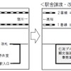 駅舎の改修イメージ。かつての駅事務室や出札室（切符売場）に観光協議会の事務室や交流スペースを設ける。