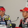 Race1ポールポジションの中須賀とRace2ポールポジションの津田
