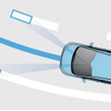 「車線維持支援システム(LKAS)」。車線内を走行できるよう、ステアリング操作を支援