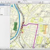 BaseCampソフトでルート作成。続いて経由地を次々と追加していく