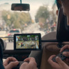 ニンテンドースイッチ 車内で遊ぶ様子