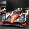 2日の国内発表会に展示されたトヨタのLMP1-Hマシン「TS050」（車番は昨季のもの）。