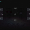 「ダイヤトーン サウンドナビ」の“バランス”と“フェーダー”の調整画面。