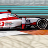 今季「FIA F2」を戦う松下信治（昨年11月のGP2テスト時）。