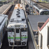 「JR北海道日帰り周遊パス」は道南いさりび鉄道も利用できる。写真（中）は同鉄道のキハ40形。