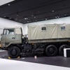 災害救助に使う自衛隊車両。
