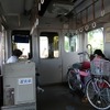 JR千葉支社が発表した「新しい列車」は自転車をそのまま車内に持ち込めるが、詳細は明らかにされていない。写真は養老鉄道（岐阜・三重県）のサイクルトレインの様子。