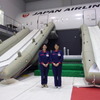 安全訓練グループの管野美紀子インストラクター（向かって左）と藤原万利子インストラクター