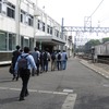 まずはかしわ台駅に隣接する車両基地に移動。