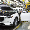 参考画像：マツダの宇品第1工場（車両組立工場。広島県）。CX-9新型の生産ライン。