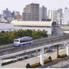 名古屋ガイドウェイバスの高架構造とバス停留所