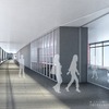 改札口はホーム両端となる南北の2階部分に各1カ所増設する。画像は北口改札のイメージ。