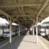 田川後藤寺駅（写真）から添田駅までの区間は列車が運転されているが、所定ダイヤより本数を減らしている。