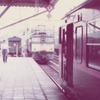 信州61号から解放されるEF63（軽井沢駅、1976年7月28日）。