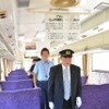 石破茂氏、高千穂あまてらす鉄道を訪問