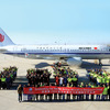 今回の旅行商品は国際航空会社と連携して発売。写真は中国国際航空。