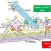 改良工事前のイメージ。既存の改札口を撤去・移設する。