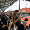 最終日（10月3日）の京橋駅の様子。この日限りで103系が大阪環状線から姿を消した。