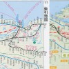 索引地図（11P）のリニューアル前（左・2016年2月号）とリニューアル後（右・2017年11月号）。分割地点が変更され、新潟駅付近は次のページに移った。