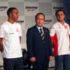 ブリヂストンF1ミーティング…大物ハミルトン「あまり考えない」