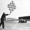 Alfetta 158 race cars at Silverstone, 1950