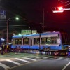 このほど搬入された筑豊電鉄5000形の第5004編成。12月18日から運行される。