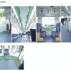 「棚田」をモチーフにしたデハ7003の車内装飾案。