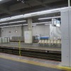 大阪阿部野橋駅の昇降ロープ式ホームドア（降下時）。1月20日から実証試験が始まる。