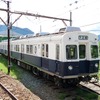 2月5日から定期運用を再開する上田電鉄の7200系7255編成。5月12日限りで引退することになった。