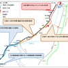 JR北海道が示した札沼線北海道医療大学～新十津川間の代替交通案。石狩月形駅以南には新規にバス路線を設定。同以北は既存のバス路線を活用する内容となっている。