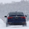 ホンダ レジェンド 新型（マイナーチェンジモデル）で豪雪の鷹栖試験場を走った